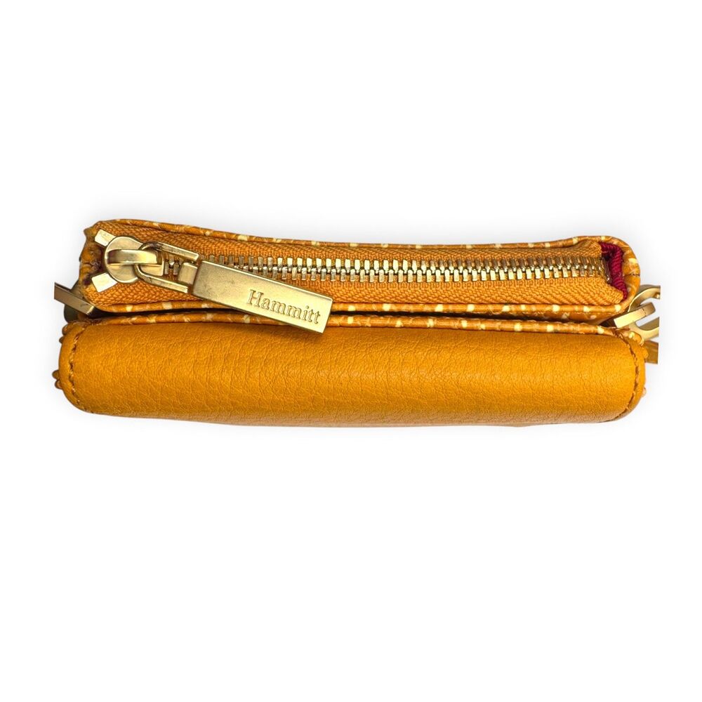 Hammitt Levy Small Apricot Tan Snake Leather Wallet Crossbody Mini Bag Gold EUC+ - Picture 9 of 10